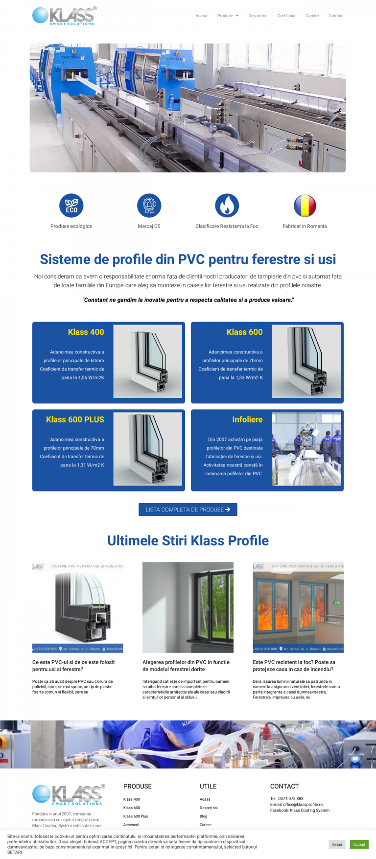 Producator de Profile din PVC -Valcea- Tamplarie PVC Romania